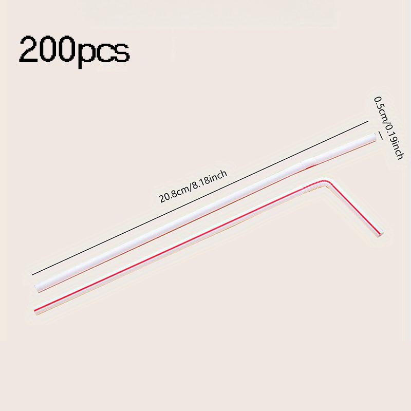 

200/300 шт.-Многоцветные соломинки Гибкие питьевые соломинки Пластиковые соломинки для напитков Свадебный декор Кухонные принадлежности для напитков для вечеринок
