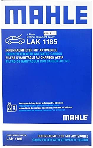 MAHLE Klimaanlagenfilter, Geruchsfilternd, Pollenfilter, für Volvo XC60, V60, S60, XC90, V90, S90 (T4, T5, T6, T8, D4, D5, B4, B5, B6 AWD, Cross Cou