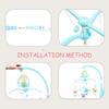 Baby Rattles Crib Mobiles Toy Holder Rotating Mobile Bed Bell Musical Box Projection 0-12 Months
