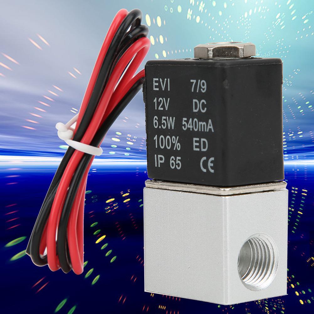 Quick Response Solenoid Valve Water Air Oil 2Position 2Way Aluminum Alloy Body Valve DC12VG14in