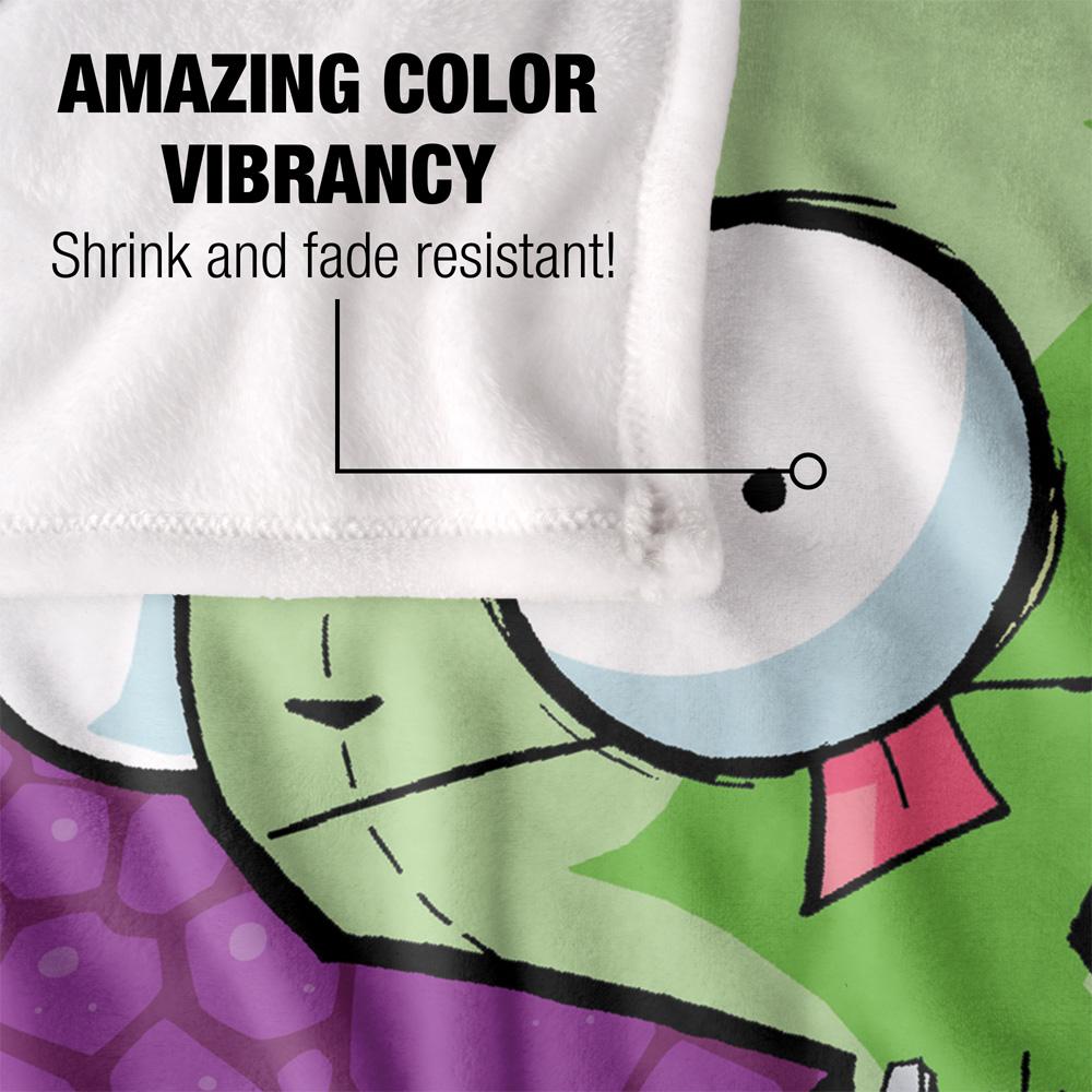 Invader Zim Silky Pig Supersoft Blanket