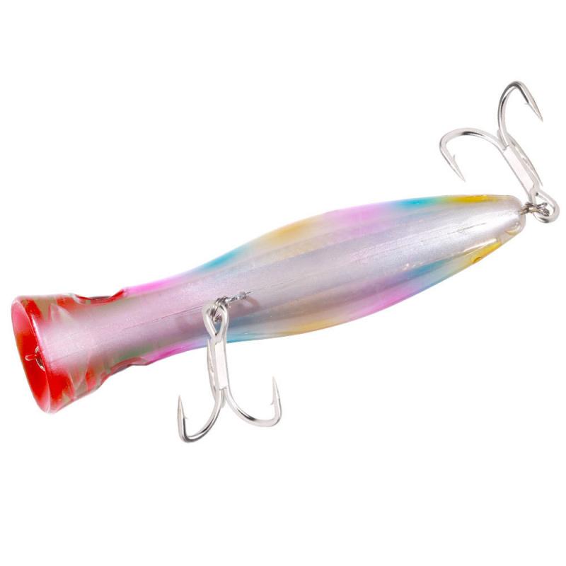 6PCS 17CM 92.7GBoat Fishing Trolling Lure, Surface System, Wave-popping, Heavy Weight Plastic Lure, Creates Noise When Hitting T