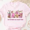 In October We Wear Pink T Shirt Breast Cancer Coffee Survivor Ribbon Awareness Vintage Washed Comfortable Breathable Soft