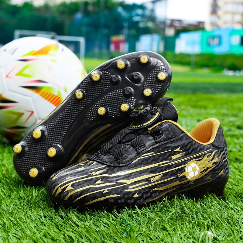 2026 Kids Soccer Football Boots FG Cleats Unisex School Training Non-Slip Breathable Outdoor Athletic Shoes for Boys Girls