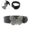 Creative Diamond Buckle Waist Belt Adjustable PU Belt for Women Jeans Skirt Coat