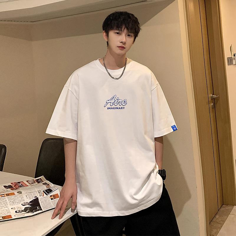 Letní pánské tričko nadměrné velikosti s krátkým rukávem ležérní volné pánské triko unisex streetwear top trička