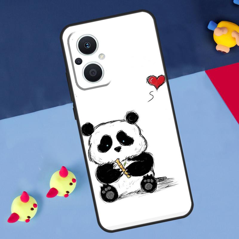 Panda Cute For OPPO Reno 14 13 12 11 10 Pro 11F 12F 13F 14F 7 8 Lite 8T OPPO Find X9 X5 X6 X8 Pro Case