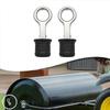 For Durable Drain Stopper Seal with Stainless Steel and Rubber 2 Pieces for Boats Lawn Rollers Drainage Outlet