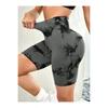 Women's Yoga Shorts High Waist Tight Running Workout Pants Elastic Fitness Capris Quick Dry Training Pants Black M