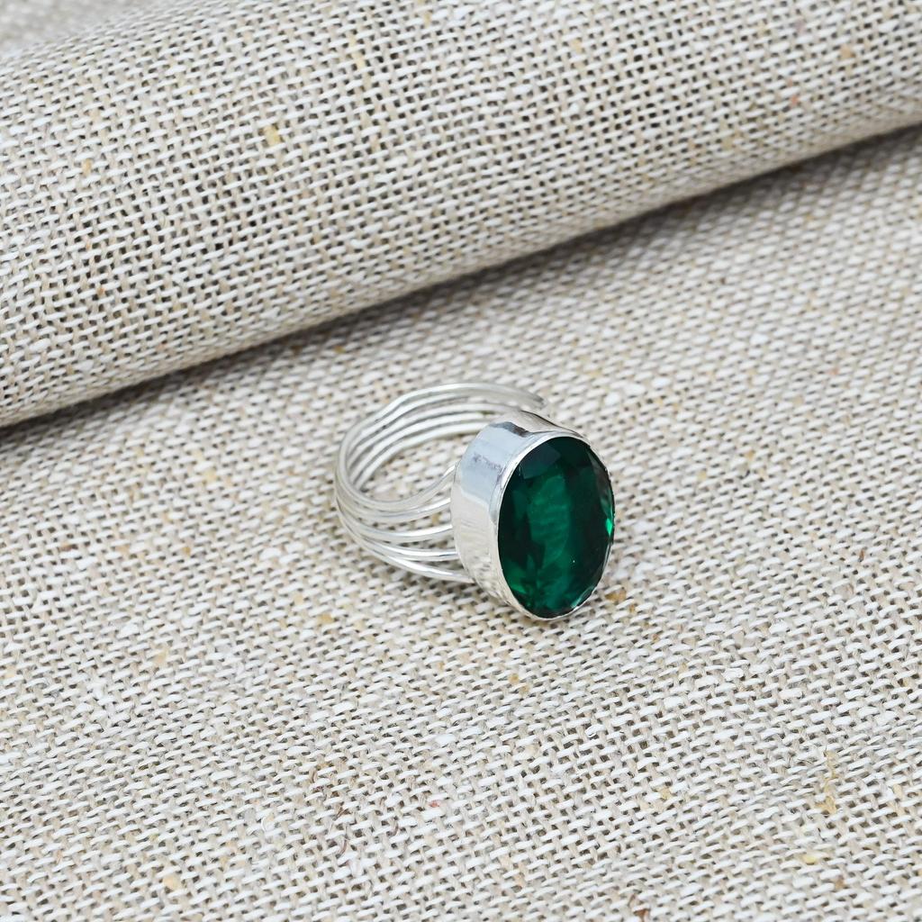 Chromdiopsid Edelstein 925 Sterling Silber Handgefertigter Ring Schmuck Wunderschönes Geschenk Für Sie