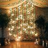 Flower Green Leaf String Lights Artificial Vine Fairy Lights USB Powered Christmas Tree Garland Light for Weeding Home Decor