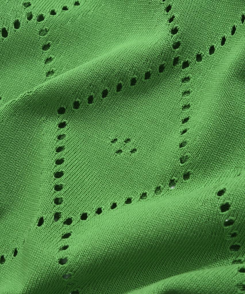 COVERNAT Argyle Scallop Knit Vest Sour Apple