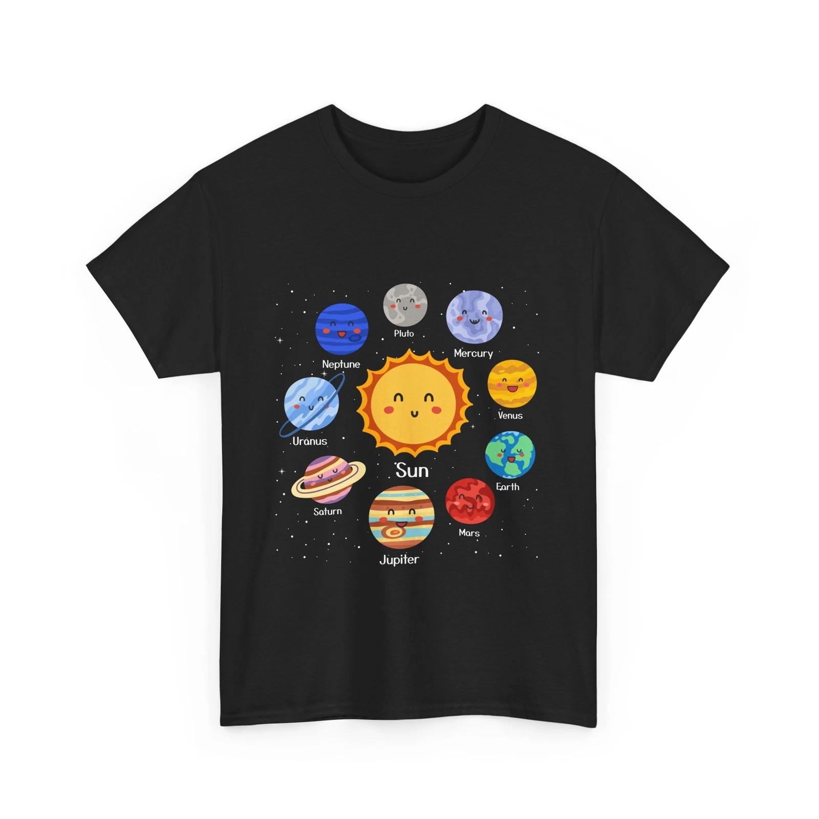 Solar System Shirt, Planets Lovers Space Astronomy Women Men Funny 4XL