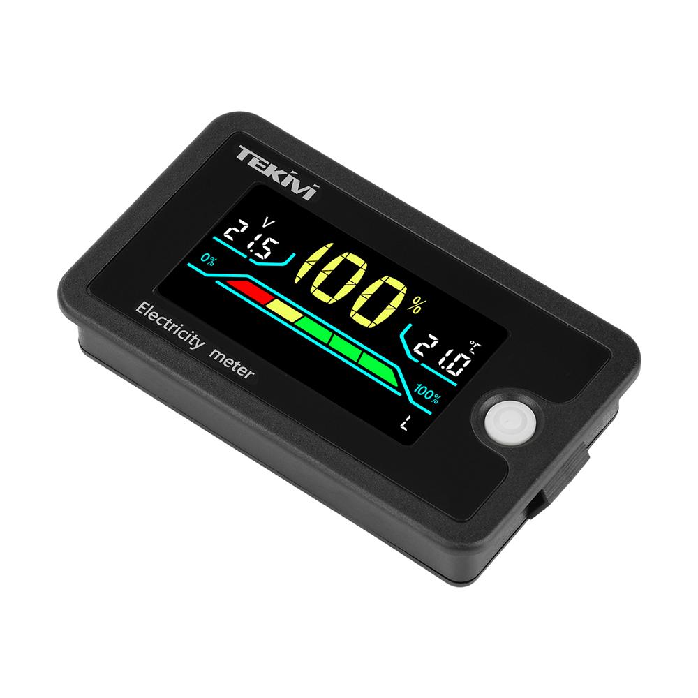 DC 8-100V LCD Digital Voltage Battery Capacity Indicator 12V 24V 48V 72V Lithium Acid Voltmeter Power Monitor For Car Motorcycle