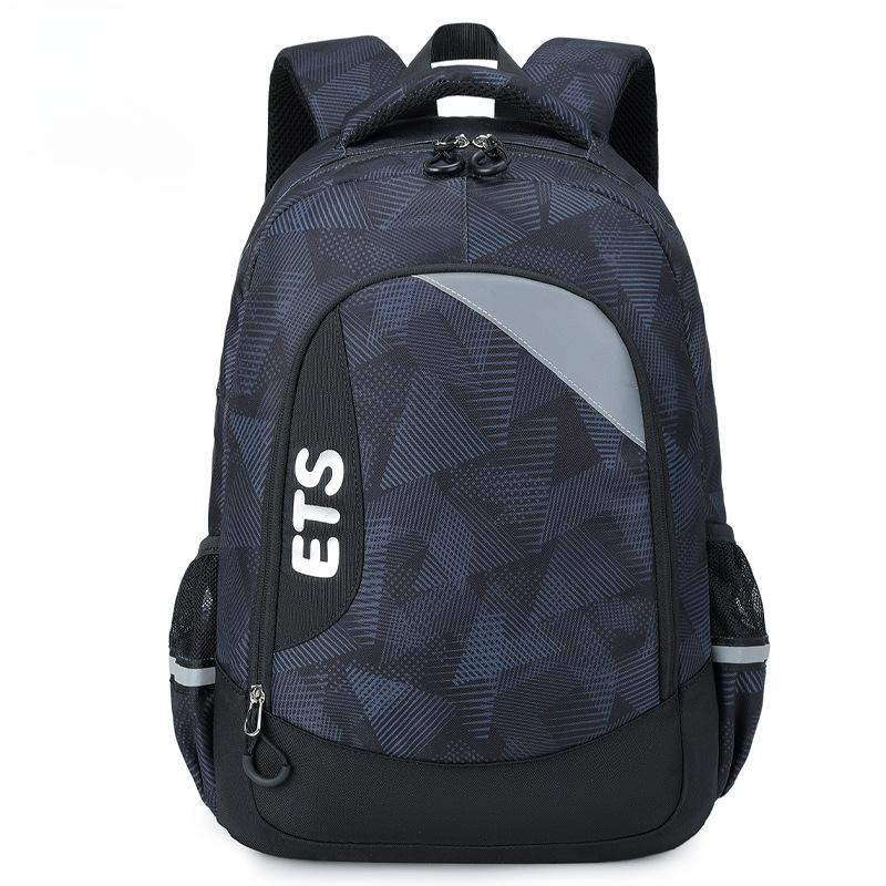 

Large-capacity Backpack Computer Bag Ultra-light Schoolbag One Size чорний