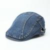 New Washed Denim Forward Hat Spring and Autumn Cap Outdoor Shading Beret Men and Women Couple Painter Hat