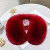 Faux col épaissi doux moelleux fausse fourrure couleur unie résistant au froid coupe-vent unisexe hiver cache-cou écharpe femmes hommes cou Wrap