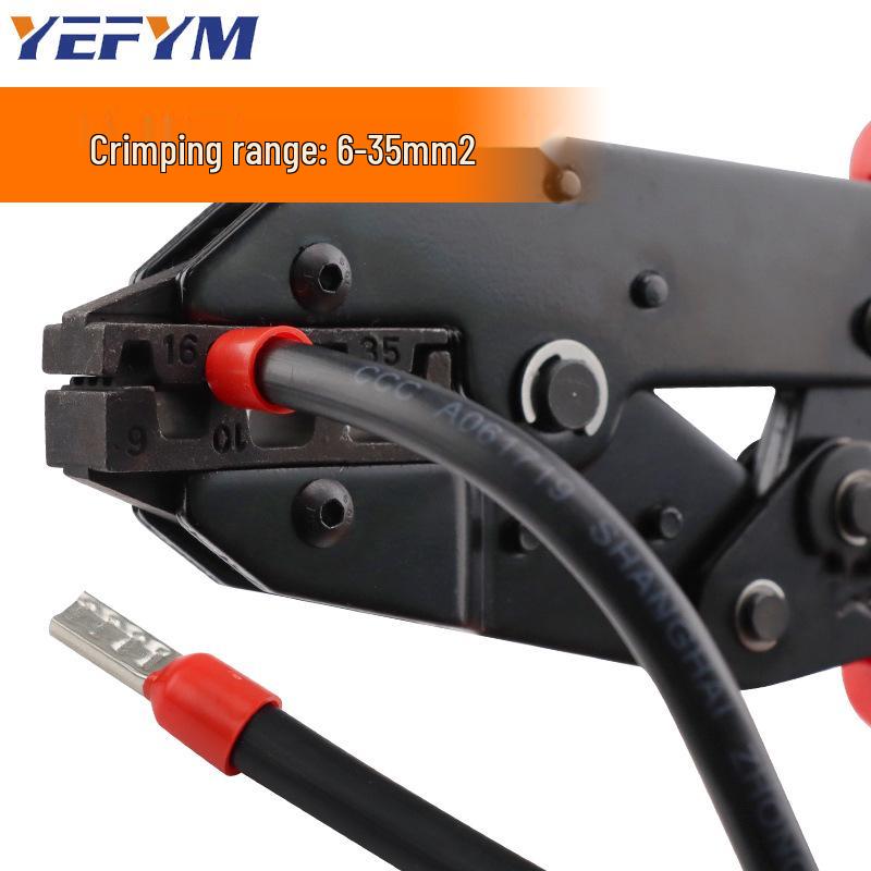 Electrician's Tubular/Pin Terminal Crimping Pliers (6-35mm²) - YF-35WF