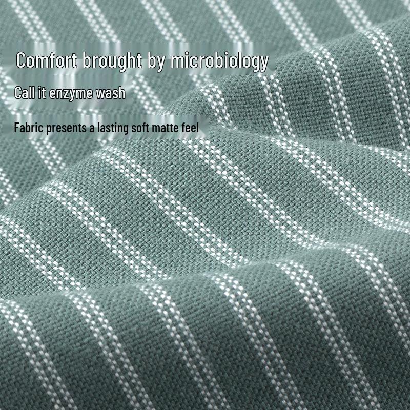 Autumn/Winter Men's Striped Cotton Oxford Shirt - Casual, Breathable, Long Sleeve, Wrinkle-Resistant.