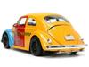 JADA TOYS Sesame Street Oscar Figure Volkswagen Beetle 1959 Hollywood Ride Sesame Street Beetle with Oscar 32801 1/24 & [Used]
