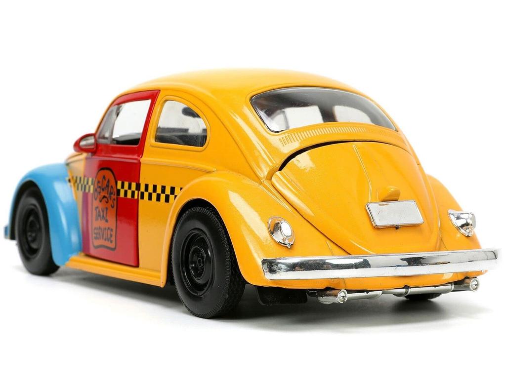 JADA TOYS Sesame Street Oscar Figure Volkswagen Beetle 1959 Hollywood Ride Sesame Street Beetle with Oscar 32801 1/24 & [Used]