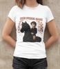 Personalisiertes Pferde Liebhaber Geschenk Pferdename Bio Damen Shirt Baumwolle