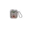 Applicable Apple earphone case electroplated silver bow AirPods earphone case simple advanced sense cute