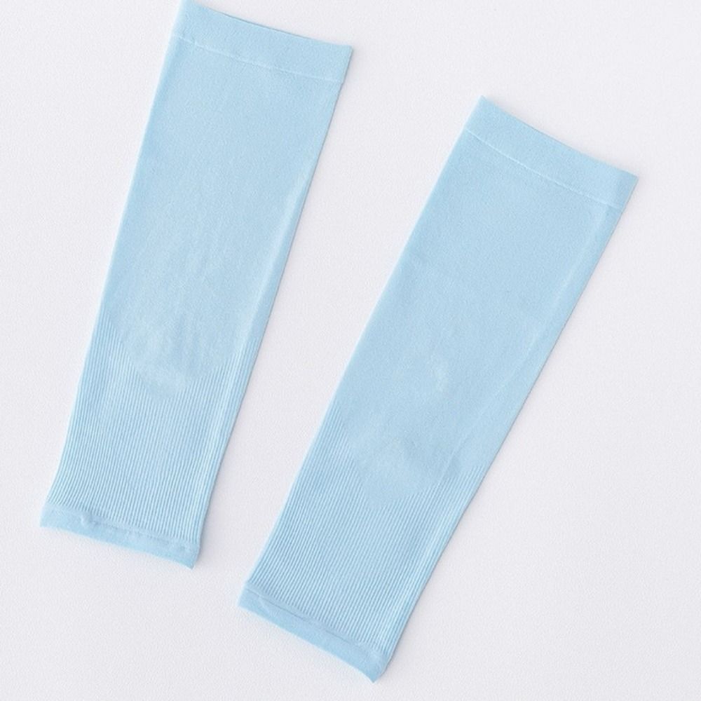 Ice Silk Fingerless Sleeve Sun Protective Summer Arm Sleeve Cute Children Ice Sleeve  Summer