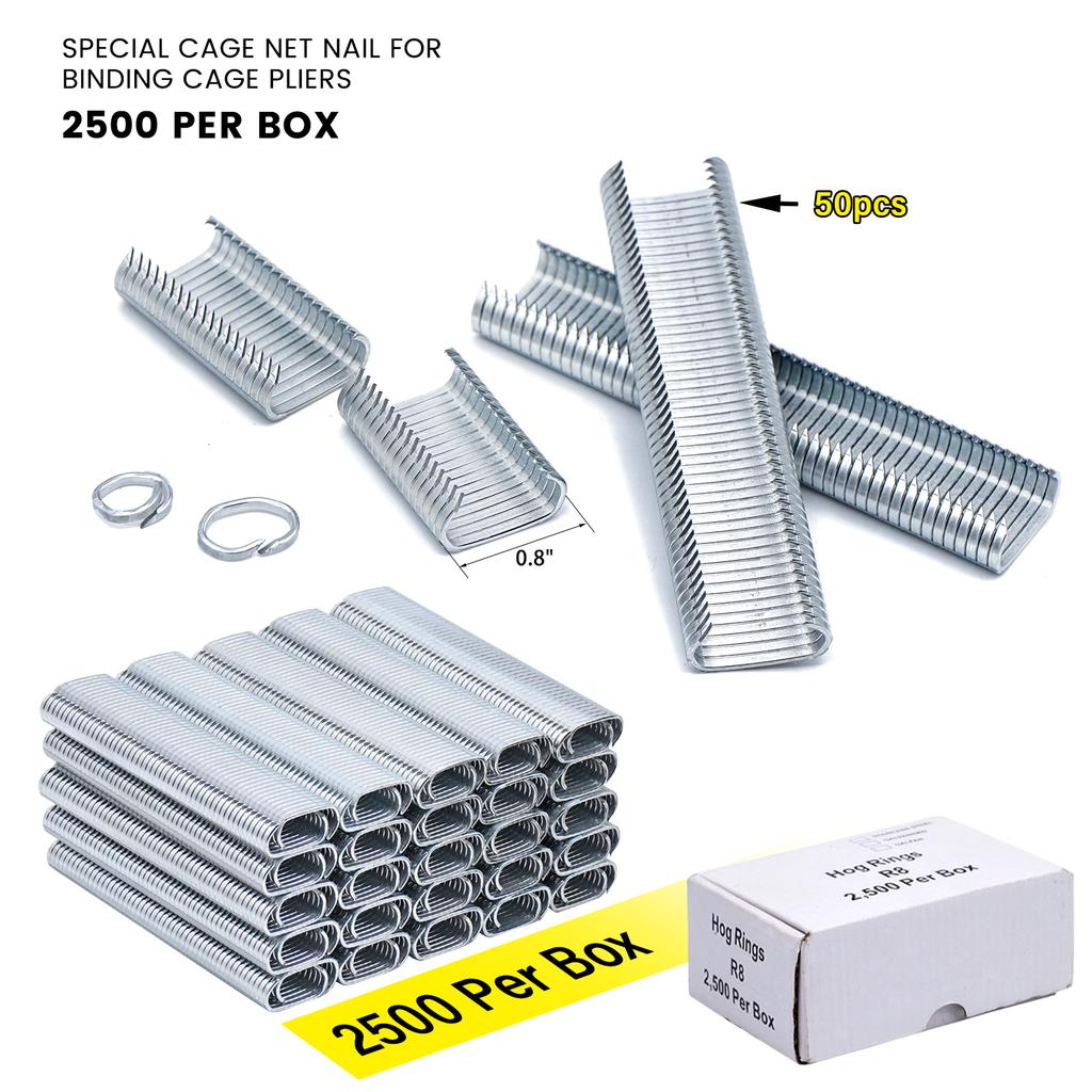 Pet Animal Cage Installation Clamp and C Type Nails Animal Cage Clamp Chicken Pig Bird Cage Accessories Installation Equipment