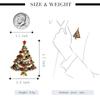 Fashionable Unique Christmas Tree Rhinestone Studded Breastpin Cartoon Ornament Brooches Christmas Gifts for Women Girls