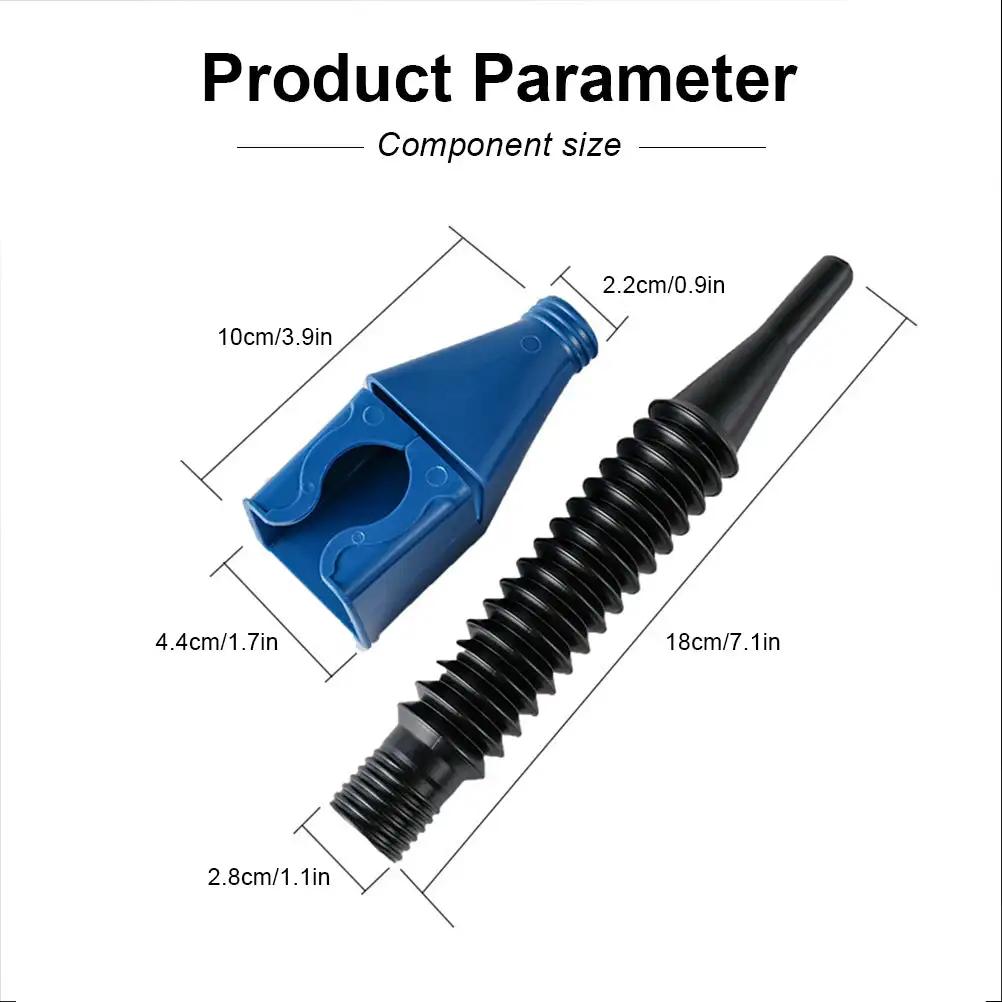 Car Motorcycle Refueling Funnel Telescopic Engine Oil Gasoline Filter Transfer Foldable Plastic Funnels Auto Accessories