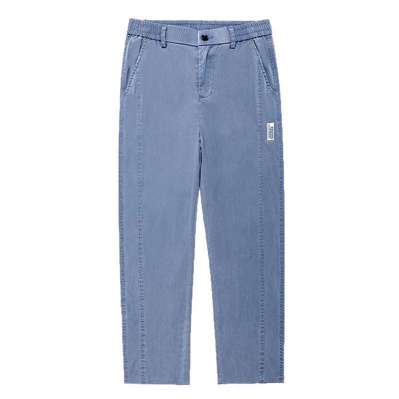 Spring and Summer Ice Silk Air-conditioned Pants, Loose Straight Tube, Lightweight, Breathable, Trendy, Ultra-thin Men's Casual Pants
