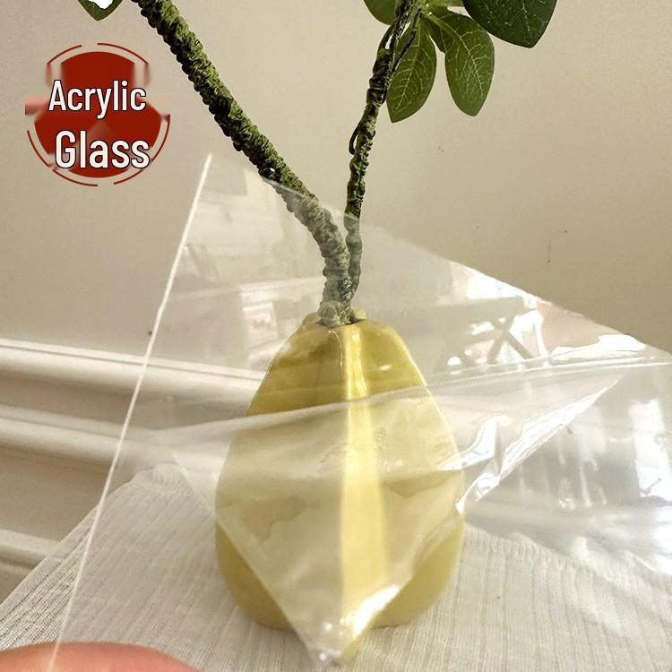 Xianci Double-Sided Transparent Frame: A4 Paper-Cut Calligraphy Fu Character Display Stand