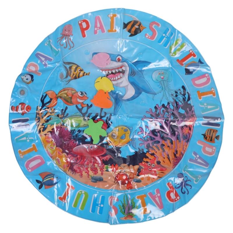 

Sensory Cats Water Play Mat Inflatable PVC Splash Mat for Cats and Dogs Outdoor Indoor Pet Water Activity Mat Dog Supply S