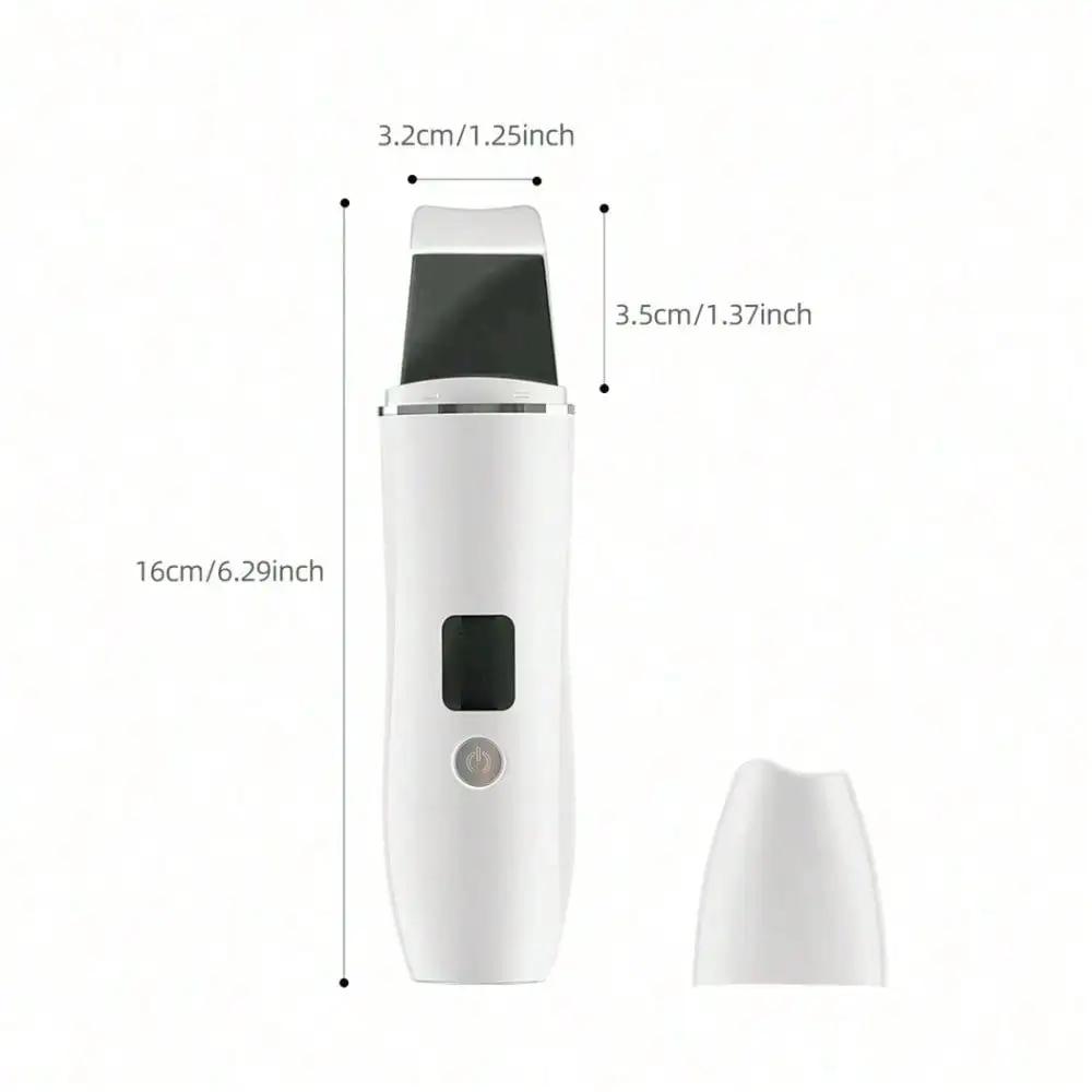 EMS Ultrasonic Skin Scrubber Vibration Facial Spatula Peeling Shovel Ion Acne Blackhead Remover Clean Cavitation Face Massager