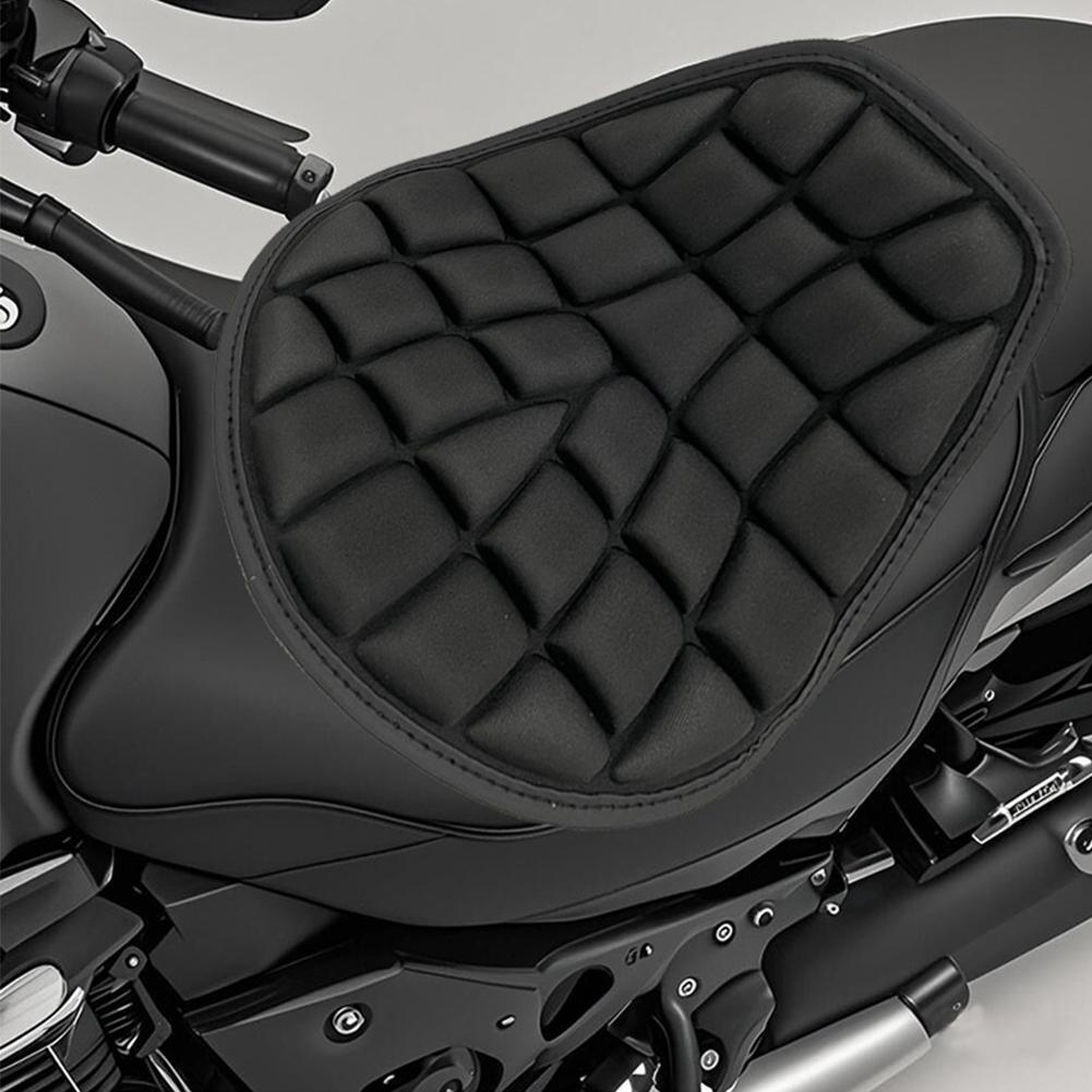 Motorcycle Seat Cushion Black Foam Soft Comfortable Breathable Seat Covers Mats Motorcycles Electric Bike Accessories