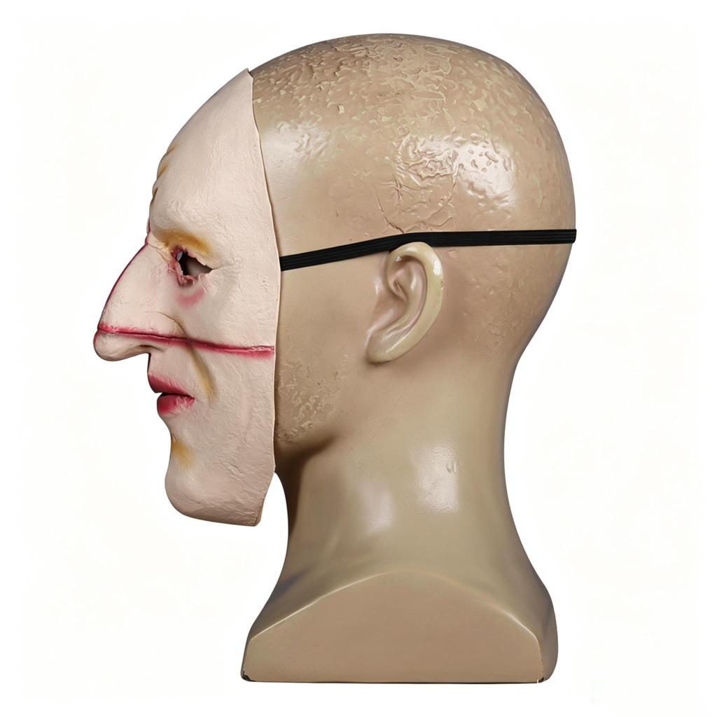 Cross-scarred Man Mask, Horror Haunted House Escape Room Mask