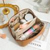 PU Large-Capacity Waterproof Travel Cosmetic Bag for Women