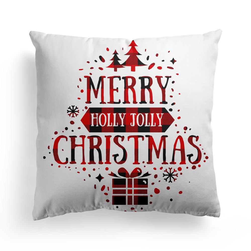 Christmas Merry Christmas Pillowcase Festive Home Decoration Sofa Pillow Cushion Cover