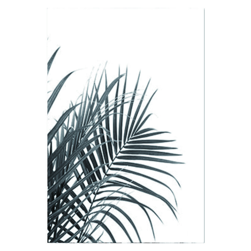 Nordic Minimalism Tropical Prints Palm Tree Leaves Wall Art Pineapple Poster Black White Canvas Painting Picture for Living Room No Frame
