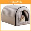 Casa per Animali Invernale Coibentata Tana per Cani con Copertura Rimovibile per Stagioni Fredde
