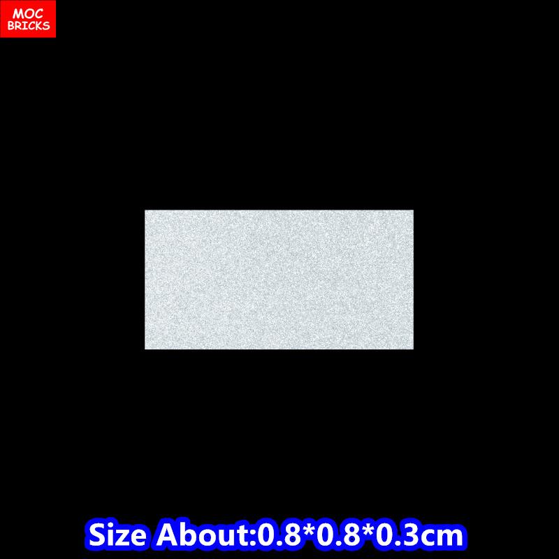 

100pcs MOC Bricks Letter Plate 1x1 Number Characters English Alphabet Printed Tile Punctuation Mark Constructing Blocks Playthings