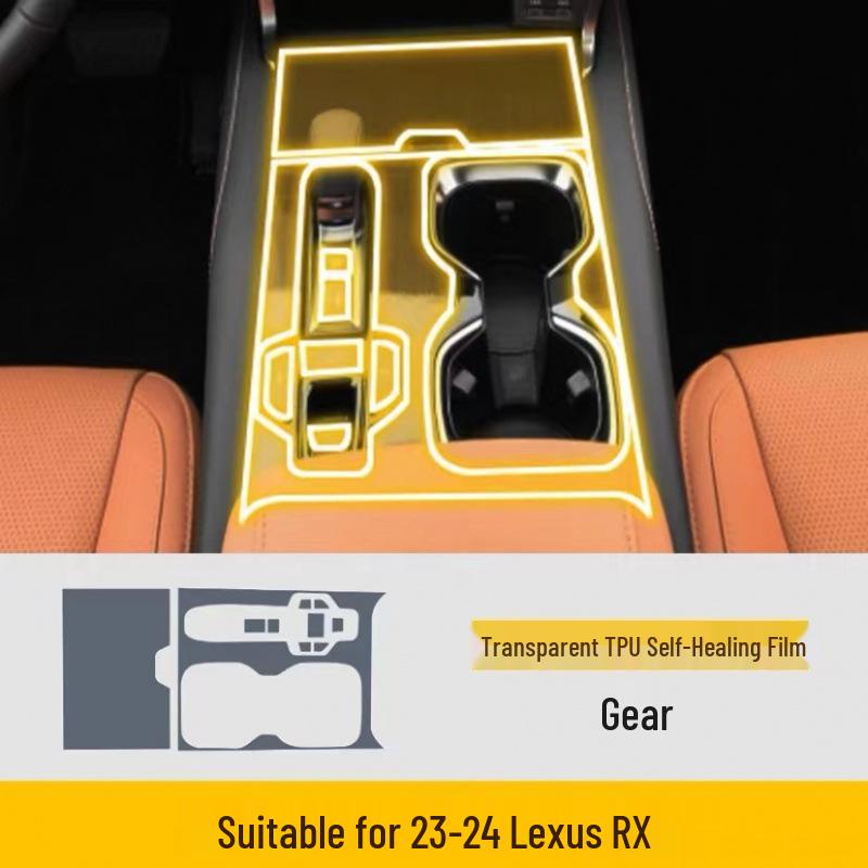 Lexus RX350h Center Console Screen Protector: Interior Film for 2023-2024 Models