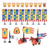 Medieval Military War Army Castle Knight Soldier Figures Building Blocks Weapon Cloak Helmet Shoulder Armor Flag Warrior Shield