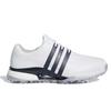 adidas Tour360 Cushioning Abrasion Resistant Cushioning, Wear Resistant Low Top Golf Shoes Men's White Black IF0245