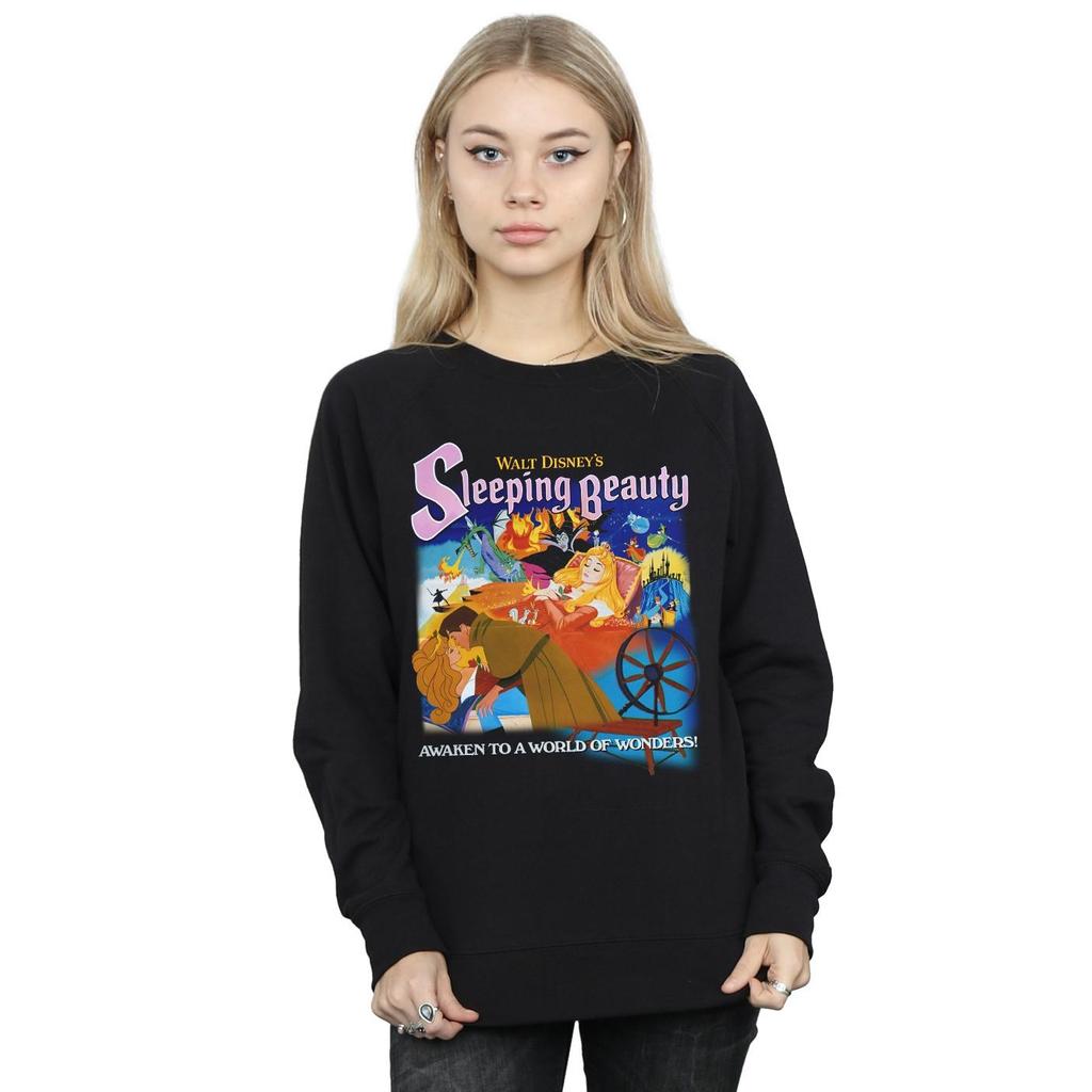 Disney Womens/Ladies Sleeping Beauty Collage Poster Sweatshirt
