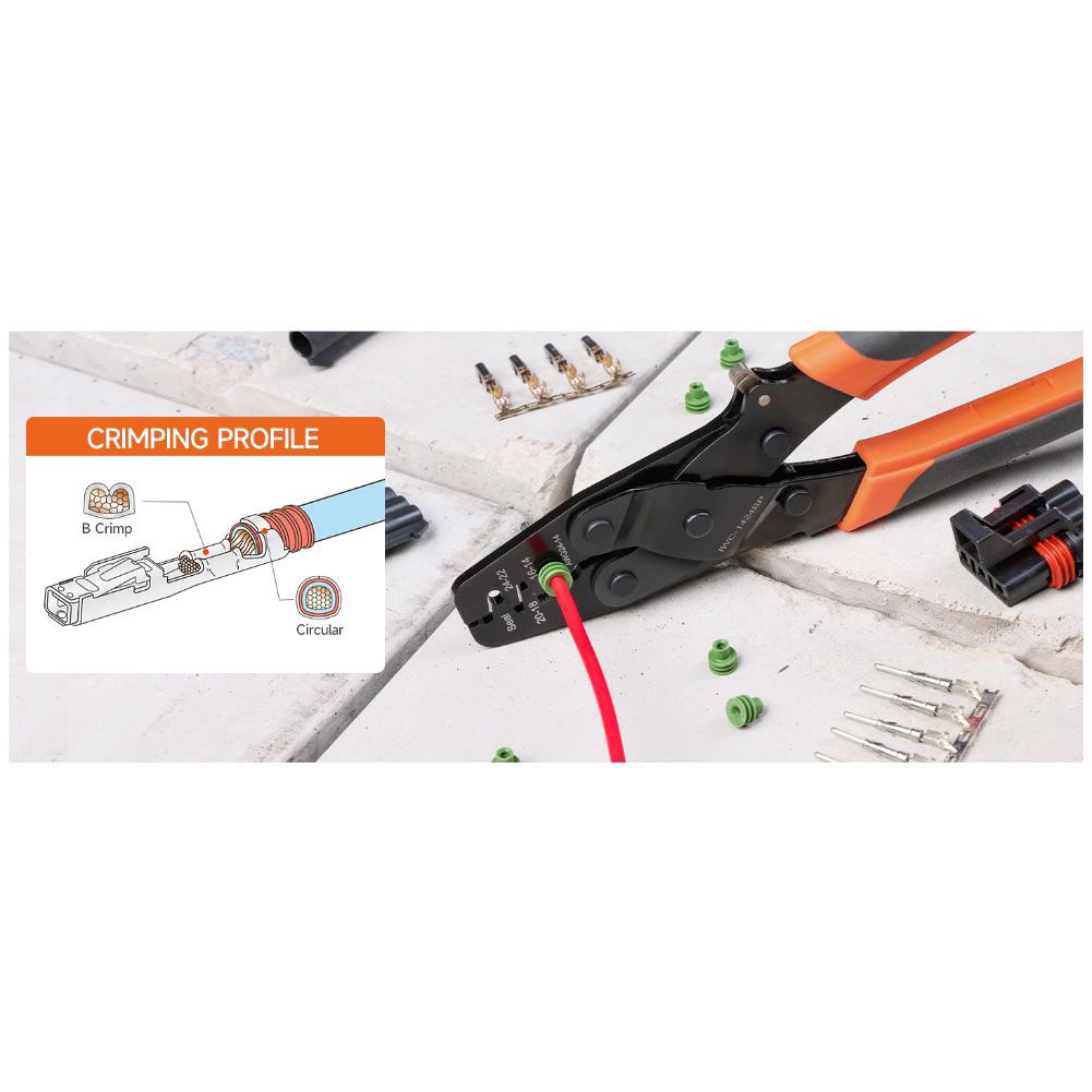 Waterproof Sealing Connector Crimping Pliers With Locking Function IWC-1424BP Crimping Tool Accessories