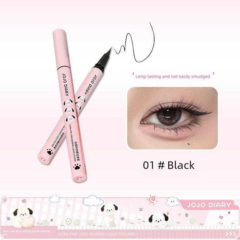 Korean-Style New Waterproof and Sweat-Proof Ultra-Fine Eyeliner That Doesn'T Smudge Easily, Quick-Drying, Long-Lasting, for Students and Girls