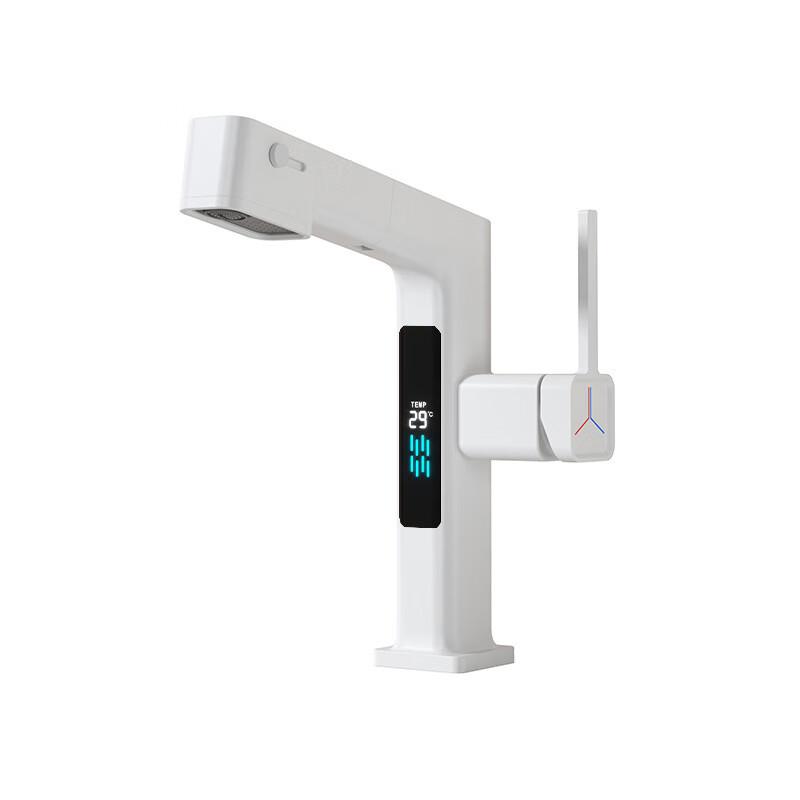 Digital Display Pull-Out Hot & Cold Basin Faucet