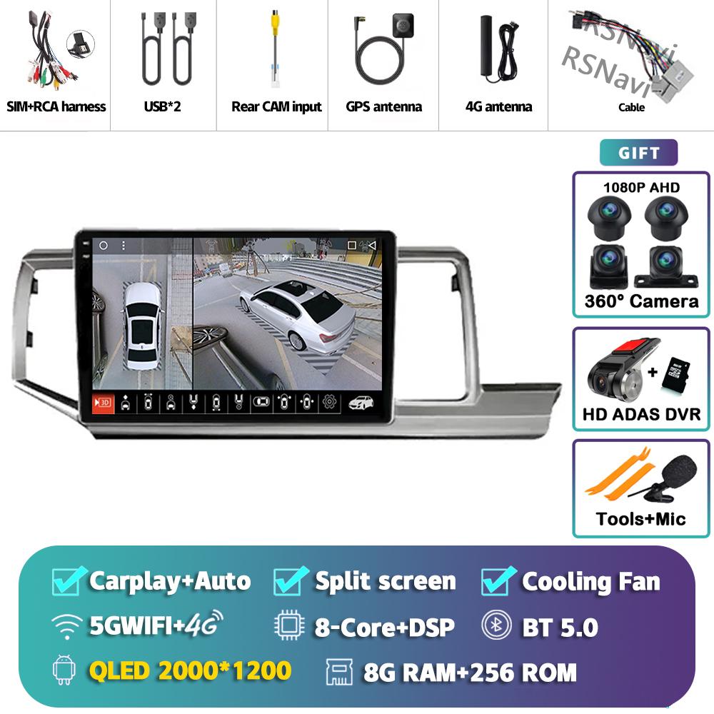 Car Radio Android 14 For HONDA STEPWGN 2009 - 2015 Multimedia Player Video Stereo Lettore IPS Navigation GPS Monitor QLED Screen